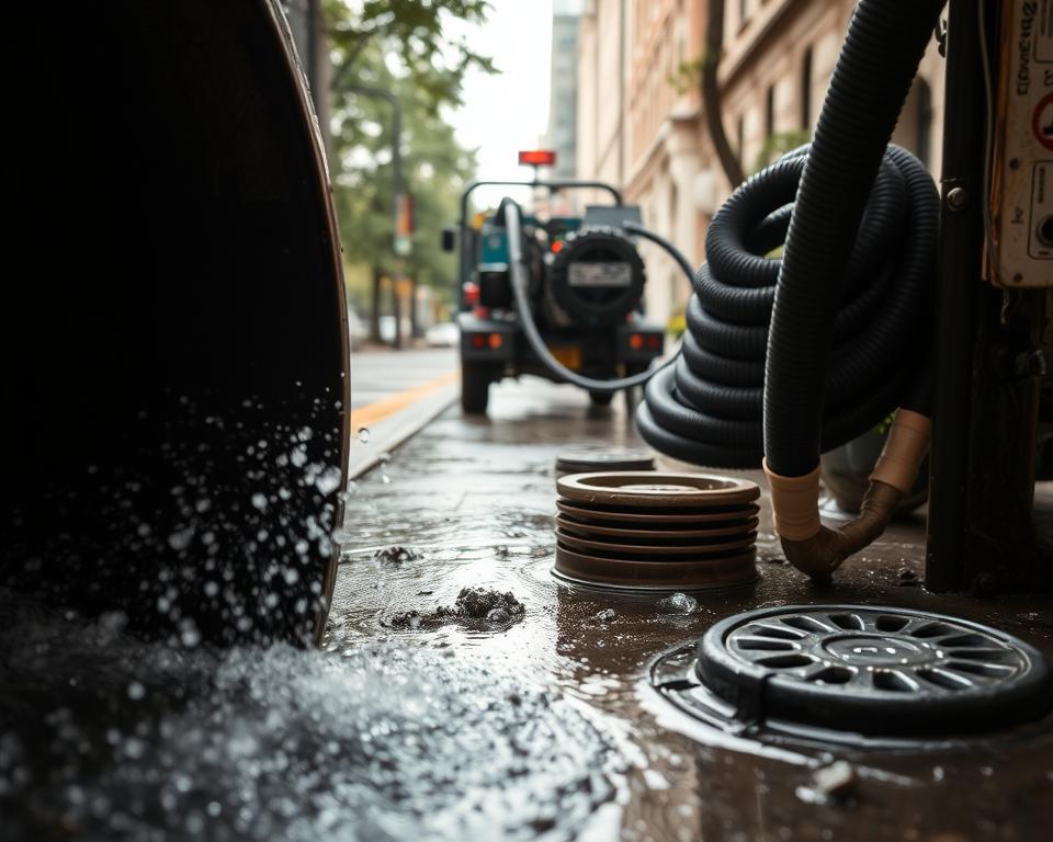 sewer line cleaning
